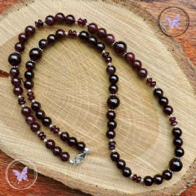 Garnet Bead Necklace